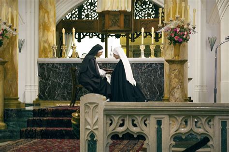 Sister Mary Veronica Making Her First Profession In The Hands Of Sister
