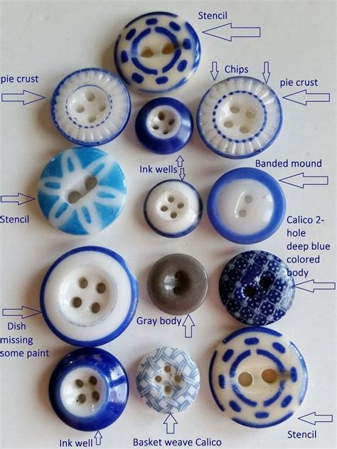 Pin By Missmiscme On Blue And White Button Crafts Sewing A Button