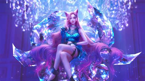 kda ahri league of legends live wallpaper moewalls