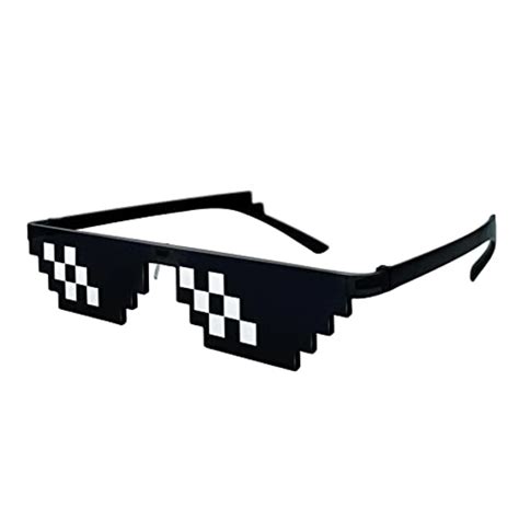 Throne Brahkie Lorigun Thug Life Glasses Pixel Sunglasses For Party Deal With It Glasses
