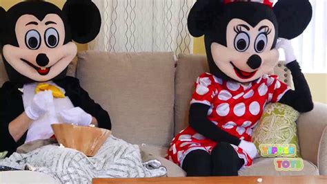 Minnie Mouse Vs Mickey Mouse In Real Life Fighting Over Tv