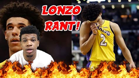 Lonzo Ball Rant 😡 Must See Lakers Really Drafted A Bust Youtube
