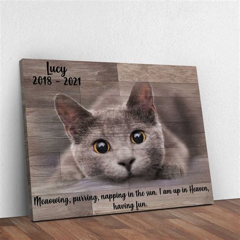 Cat Memorial Personalized Cat Memorial Loss Of Pet Cat Pet Etsy