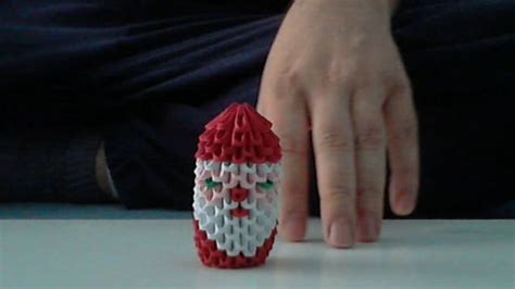 How To Make 3d Origami Santa Claus Youtube