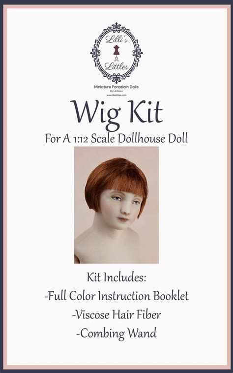 Wig Kit For A Miniature Doll In 1 12 Scale 1920s Bob Etsy Miniature Dolls Miniatures Dolls