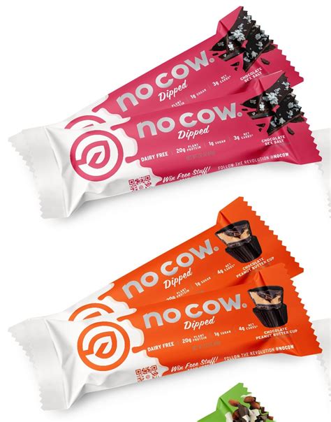 Plant Based Chocolate Dipped Protein Bars New From No Cow Nca
