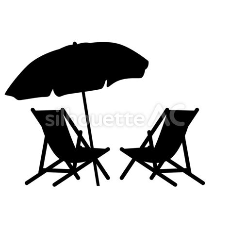 Umbrellas And Chairs Free Download Silhouetteac