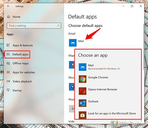 Windows 10 How To Change Default Apps Default Programs Winbuzzer