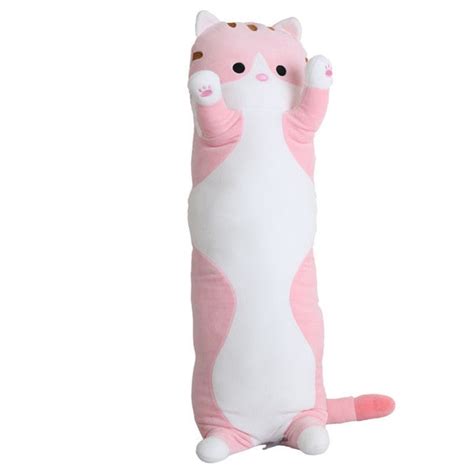 Stand Up Long Cat Soft Stuffed Plush Animal Pillow Cushion Cutsy World