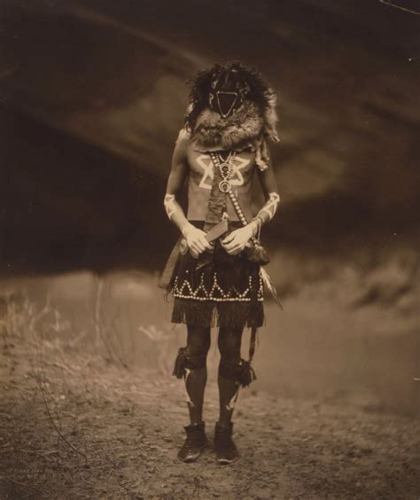 navajo man in ceremonial dress as tobadzischini yebichai war god poster print 24 x 36