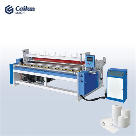 Automatic Business Toilet Tissue Paper Roll Rewinding Making Cutting Machine Production Line