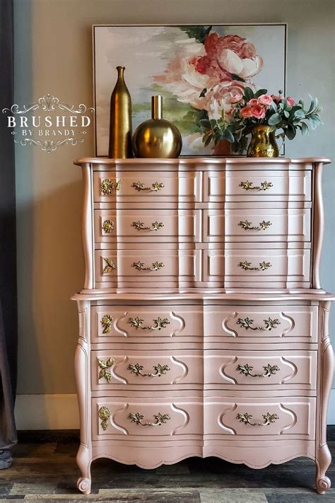 Pink Champagne Chest Of Drawers Brushed By Brandy Pink Furniture