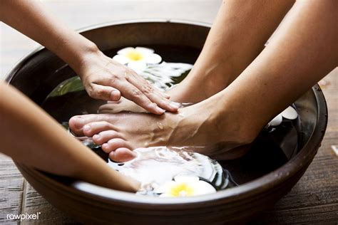 Closeup Of A Foot Spa Premium Image By Rawpixel