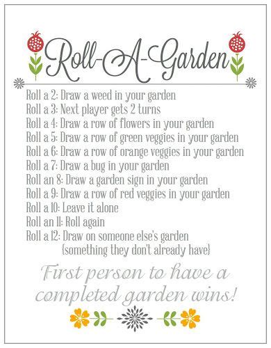 Roll A Garden Game And Printable Senior Activities Senior Living