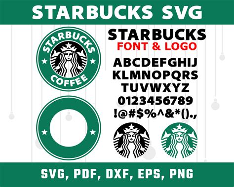 Starbucks Font Starbucks Font Svg Starbucks Font For Cricut