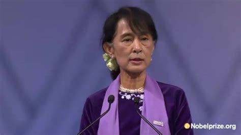 However, this progress is threatened by myanmar's long troubled relationship with its ethnic and religious minorities. Aung San Suu Kyi's Nobel Prize Acceptance Speech ...