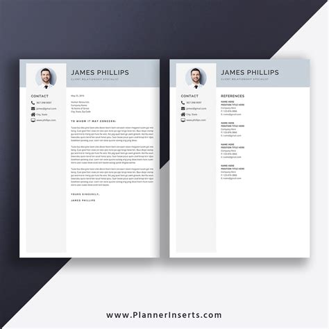Mentioned is the way you can write town planner cv template. Professional CV Template for MS Word, Minimalist CV Format ...