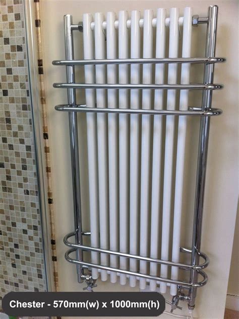High Btus Traditional Designer Chrome Heated Towel Rails Bathroom