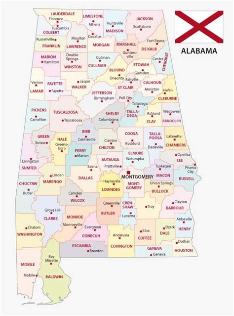 State Of Alabama Counties And Historical Facts