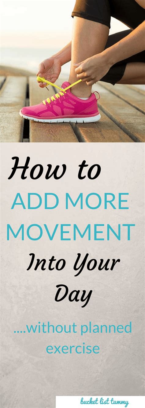 tips for adding more movement into your day