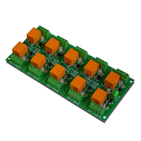 12v 10 Relay Board With Jqc 3fct73 For Controlling Electrical