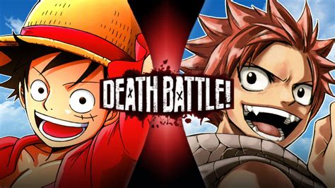 Luffy Vs Natsu One Piece Vs Fairy Tail Rdeathbattlematchups