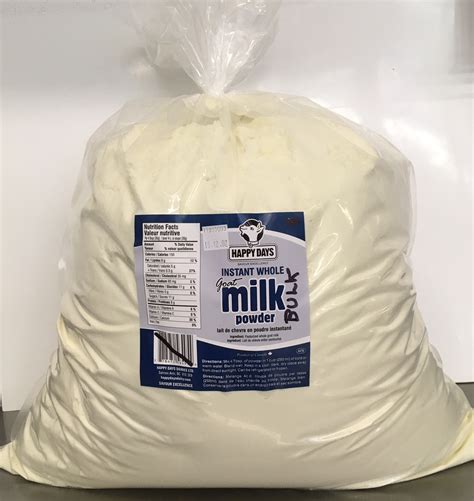 sa instant whole goat milk powder 10 bulk bag kg happy days goat dairy