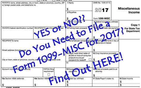 Form 1099 is one of several irs tax forms (see the variants section) used in the united states to prepare and file an information return to report various types of income other than wages, salaries, and tips. YES or NO?? Do You Need to File a Form 1099-MISC for 2017 ...