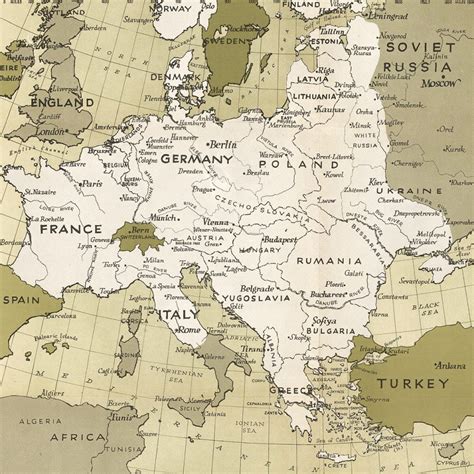 1943 Europe Map Never Was