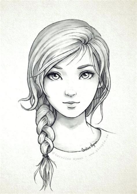 Girl Drawing Manga At Explore Collection Of Girl