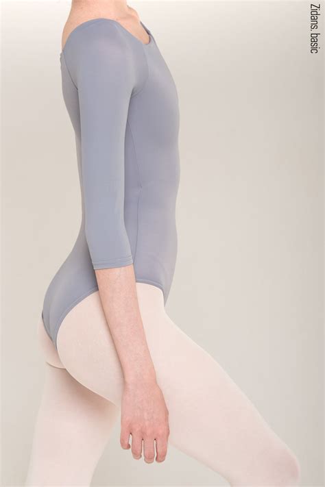2 Sleeves Ballet Leotard Grey Adagio Ballet Boutique