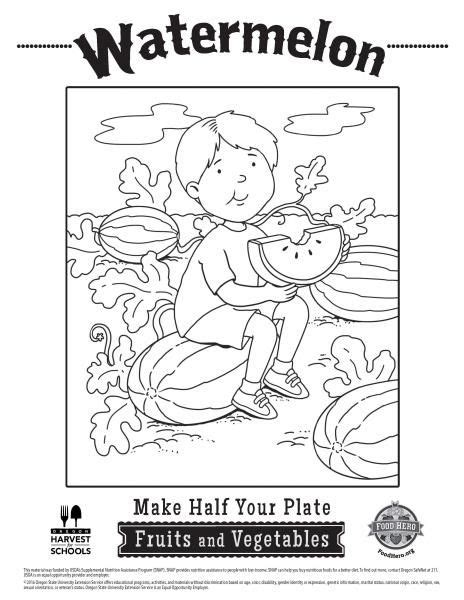 Free summer coloring pages summer no. Coloring Pages - Food Hero- Watermelon Coloring Sheets for ...