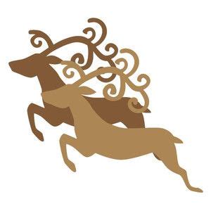 Silhouette Design Store: Flying Reindeer Silhouette | Reindeer silhouette, Flying reindeer, Reindeer