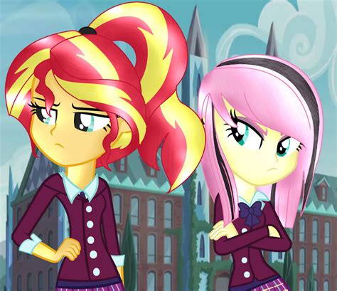Mlp Shadowbolts Sunset Shimmer And Fluttershy By Yulianapie26 On Deviantart