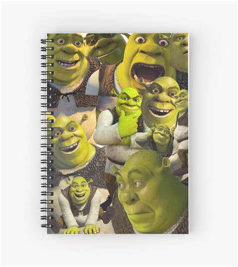 Shrek Spiral Notebook By Rainyrainbow Redbubble