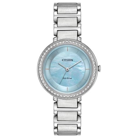 citizen ladies eco drive silhouette crystal watch em0480 52n watches from lowry jewellers uk