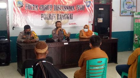 Kasat Binmas Polres Banggai Gelar Fgd Di Desa Tontoan Sampaikan Pesan