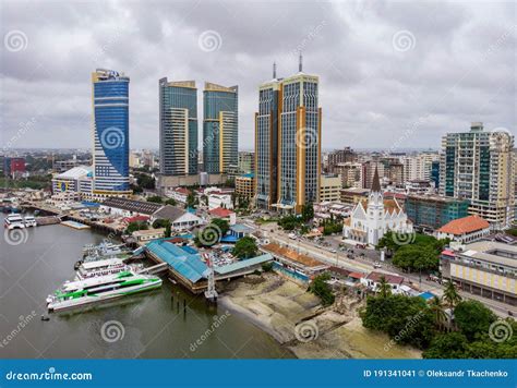 Dar Es Salaam Tanzania 10 De Febrero De 2020 Vista Aérea Sobre El