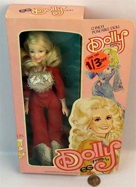 Lot Vintage 1970s Dolly Parton 12 Poseable Doll By Goldberger Unopened