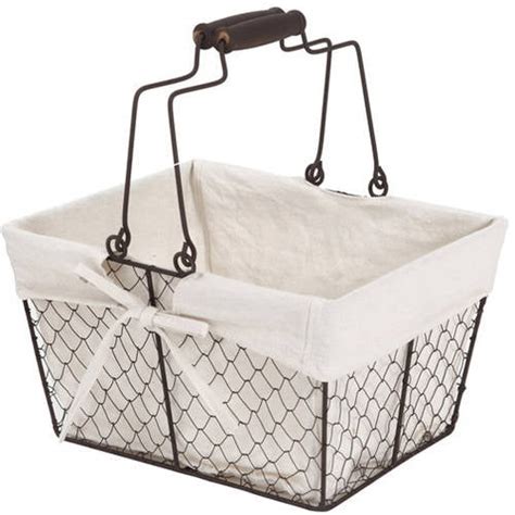 Better Homes And Gardens Small Chicken Wire Basket Black
