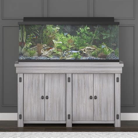 Flipper By Ollie And Hutch Wildwood 55 Gallon Aquarium Stand Rustic