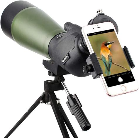 Gosky 20 60x80 Spotting Scope With Tripod Carrying Bag And Scope Phone