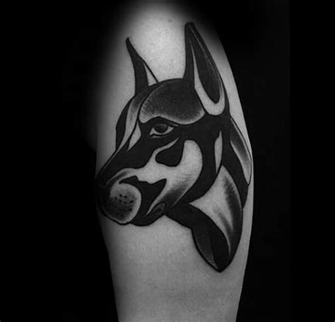 Doberman tattoos are a classic animal tattoo that is understated but powerful. 60 Doberman Tattoo Designs For Men - Dog Ink Ideas