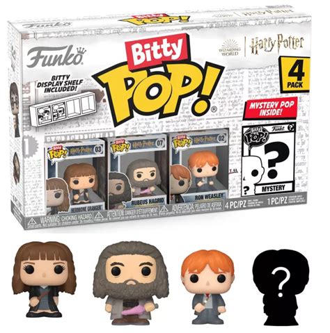 HARRY POTTER Bitty Pop 4 Pack 2 5cm Hermione En Robe ShopForGeek