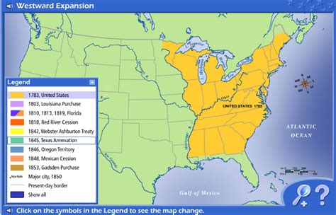 Map Of The United States From The Year 1783 Maping Resources