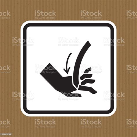 Cutting Of Hand Curved Blade Symbol Sign Isolate On White