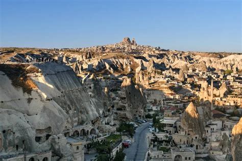 Top View Of Goreme Town Cappadocia Turkey — Stock Photo