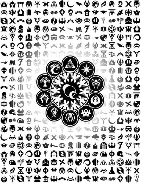 Printable Magic The Gathering Set Symbols And Names
