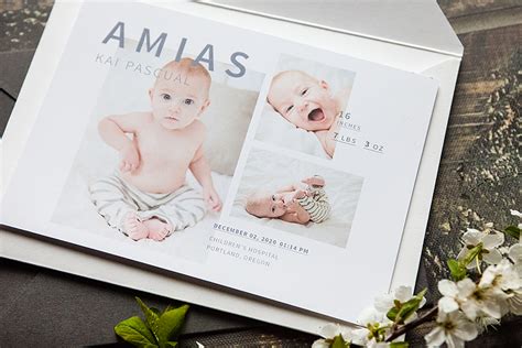 Baby Announcement Templates For Photographers Design Aglow