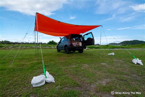 Epic Diy Car Awning With A Tarp No Roof Racks Under R1500 Stray